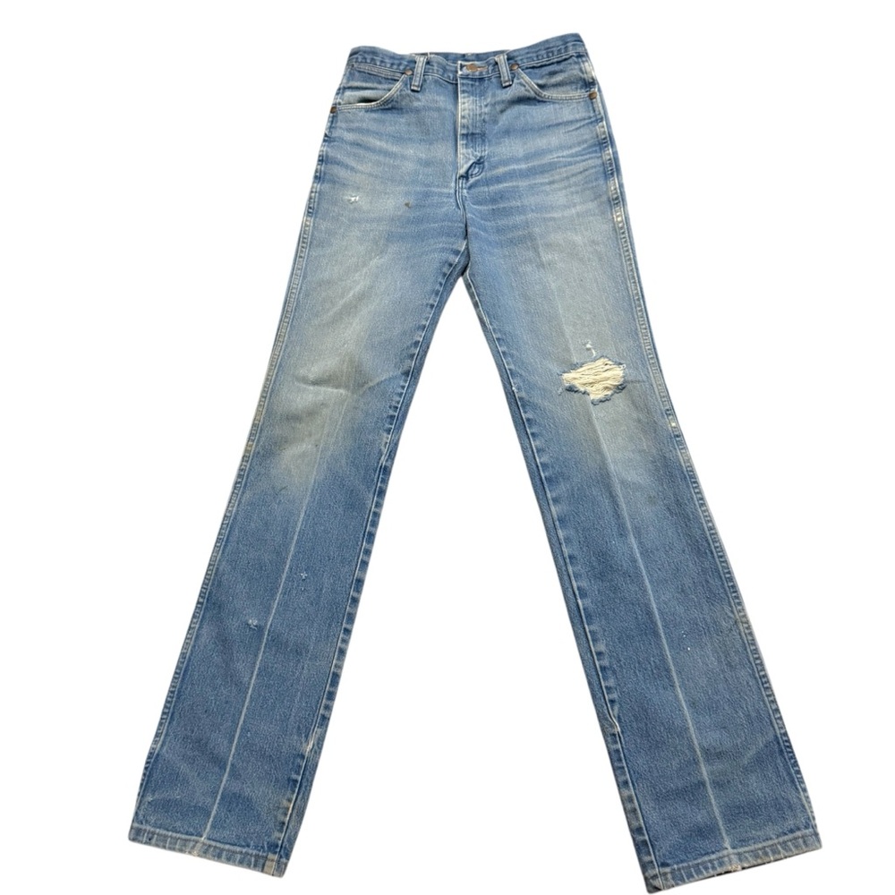 Vintage 1990s Wrangler Slim Fit Cowboy Cut 936DEN Rigid Jeans Classic Blue Wash